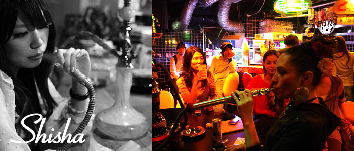 300BARに、シーシャ(水煙草)のブース